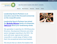 Tablet Screenshot of leadershipsearch.com